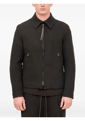 The Viridi-Anne zip-up jacket - Black