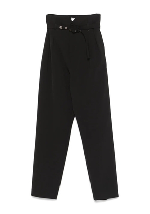 NISSA pleat-detailed trousers - Black