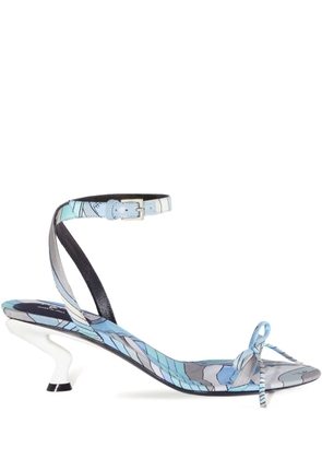PUCCI Iride-print sandals - Blue