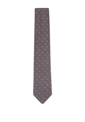 Paolo Albizzati floral tie - Brown