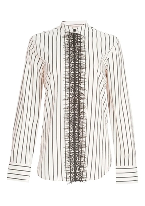 Silvia Tcherassi Isabell striped blouse - Black