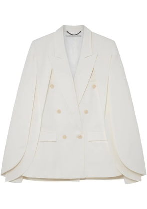 Stella McCartney cape-style wool-blend blazer - White