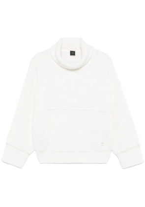 PINKO logo-embroidered sweater - White