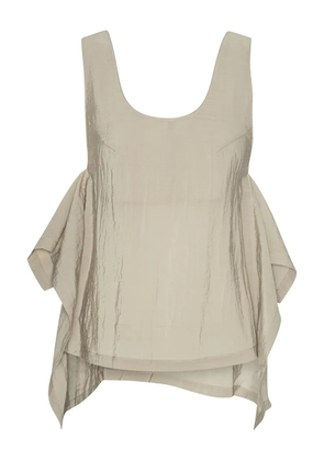 Henrik Vibskov ruffled asymmetric blouse - Neutrals