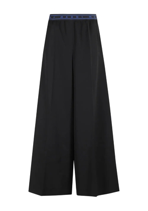 Marni logo waistband trousers - Black
