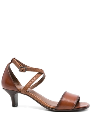 Pantanetti 50mm leather sandals - Brown