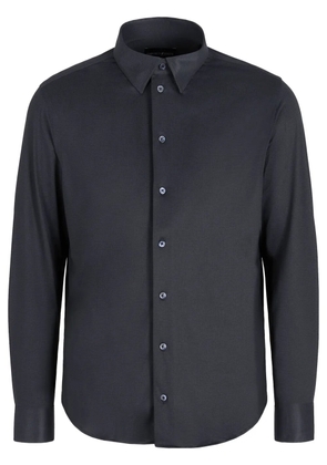 Emporio Armani satin-finish shirt - Black