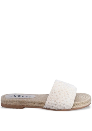 Manebi crochet slide sandals - Neutrals