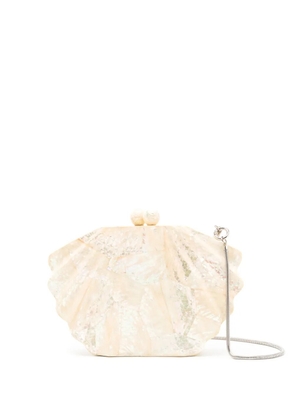 Isla mother-of-pearl clutch bag - Neutrals