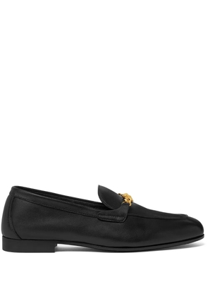 Versace Medusa leather loafers - Black