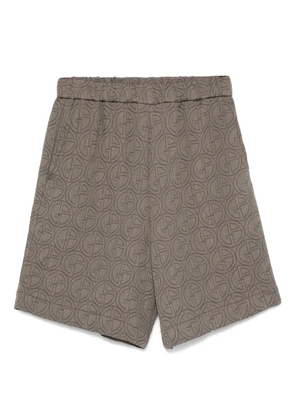 Giorgio Armani Interlock-monogram Bermuda shorts - Grey