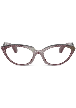 Alain Mikli cat eye-frame glasses - Brown