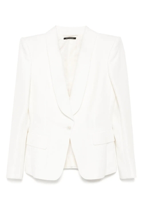 TOM FORD shawl-lapels single-breasted blazer - White