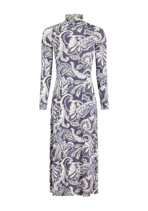 Marie Oliver Paxton paisley-print dress - Blue
