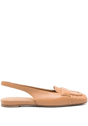 Halmanera slingback flat pumps - Brown