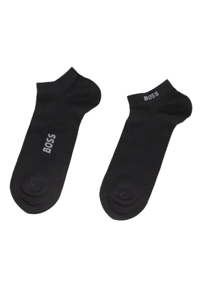 BOSS logo-embroidered socks - Black