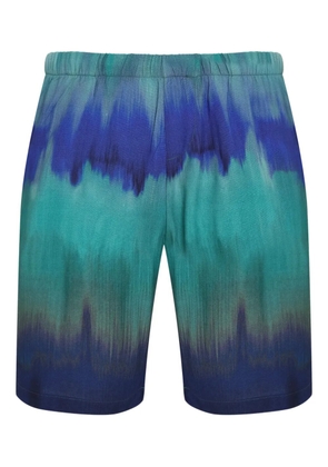 Amir Slama tie dye-print shorts - Blue