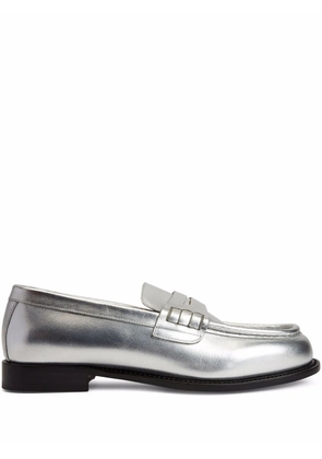 Giuseppe Zanotti Euro Loafer penny-slot loafers - Silver