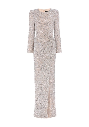 Jenny Packham Marie maxi dress - Silver