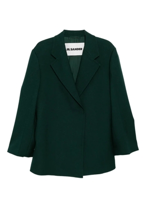Jil Sander double wool tailord coat - Green