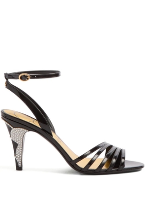 Valentino Garavani 85mm Ladycrush leather sandals - Black