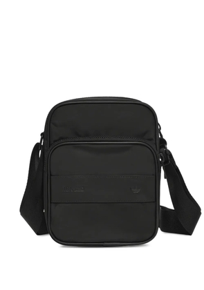 adidas logo-embossed shoulder bag - Black