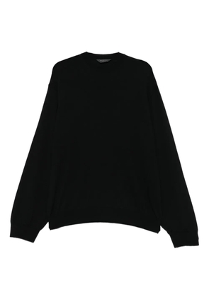 Balenciaga round-neck panelled sweater - Black