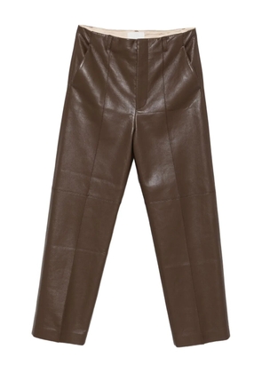 Nanushka crease-seam trousers - Brown