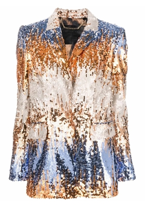 Philipp Plein sequin single-breasted blazer - Black