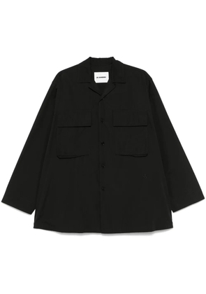 JIL SANDER+ logo-embroidered shirt - Black