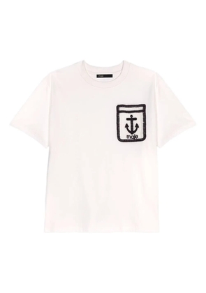 Maje embroidered T-shirt - White