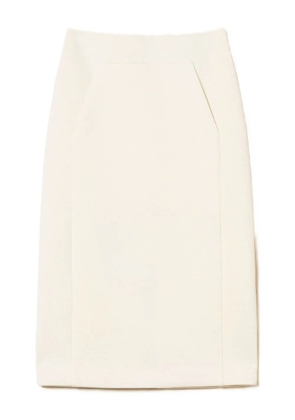 TWINSET patch-pocket midi skirt - White