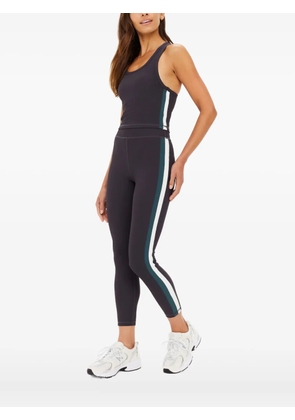 The Upside Sophie ribbed side-stripe top - Black