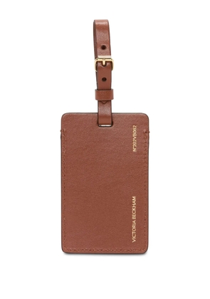 Victoria Beckham logo luggage tag - Brown