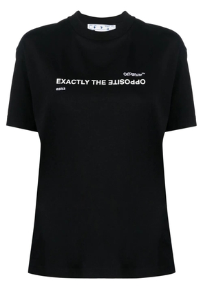 Off-White Exactly the Opposite-print T-shirt - Black