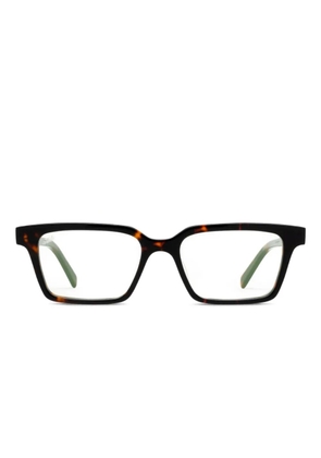 akila Maven rectangle acetate glasses - Brown
