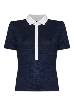 rag & bone two-tone polo top - Blue