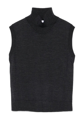 ALPHA STUDIO high-neck sleeveless top - Grey