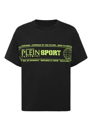 Plein Sport logo-print round-neck T-shirt - Black