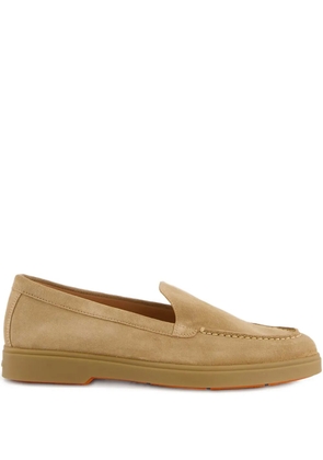 Santoni suede slip-on shoes - Neutrals