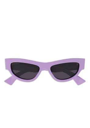 Gucci Eyewear cat-eye logo sunglasses - Purple