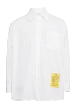 MM6 Maison Margiela numbers motif-patch shirt - White