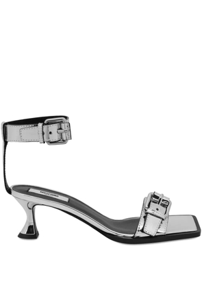 Moschino metallic sandals - Silver