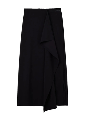 Sunnei draped ruffled skirt - Black