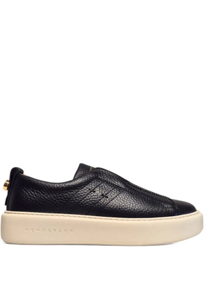 Henderson Baracco slip-on leather sneakers - Black
