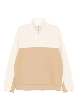 CROQUIS splicing pullover sweatshirt - Neutrals