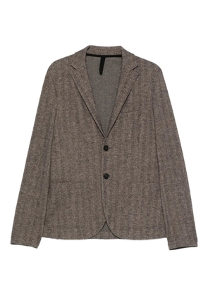 Harris Wharf London herringbone two-button jacket - Brown