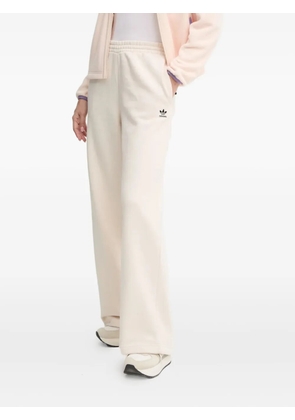 adidas logo-embroidered track pants - White