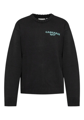 Carhartt WIP logo-embroidered ribbed sweater - Black