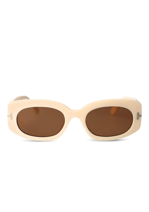 TOM FORD Eyewear oval-frame sunglasses - Neutrals